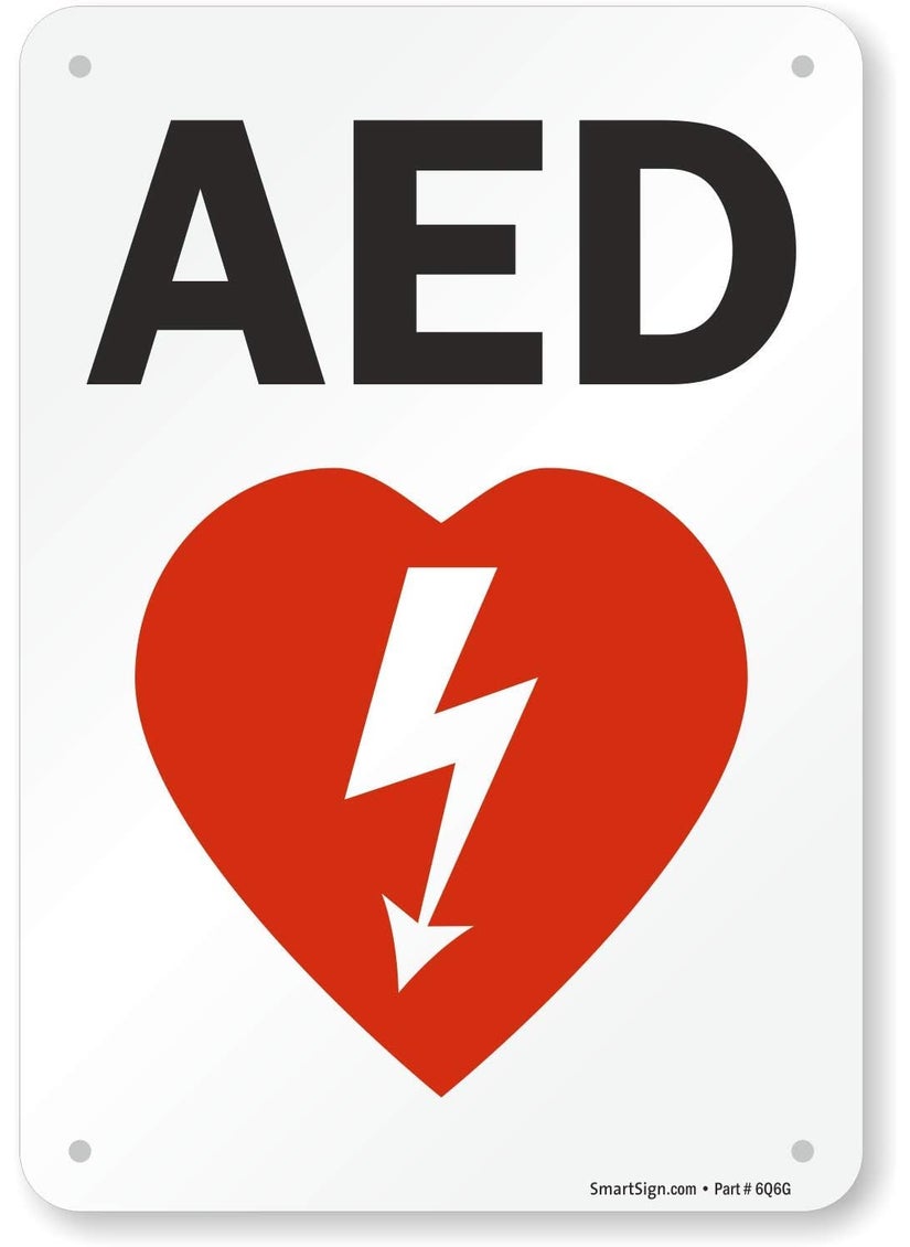 SmartSign SmartSign AED Sign  7 x 10 PlasticS0075PL10  - Image 1