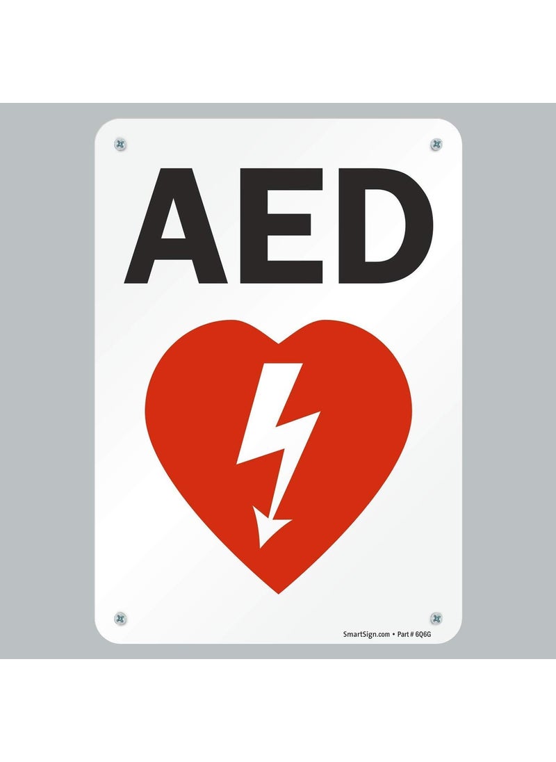 SmartSign SmartSign AED Sign  7 x 10 PlasticS0075PL10  - Image 3