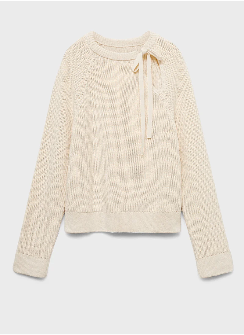 مانجو Cut-Out Knitted Sweater
