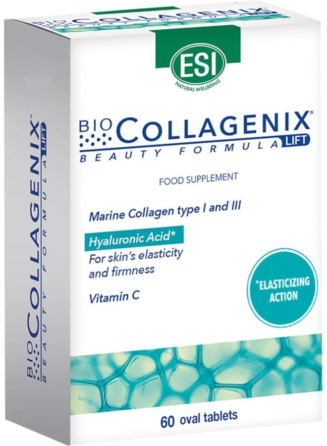 ESI Biocollagenix Hydrolyzed Marine Collagen Supplement 60 Tablets - Image 1