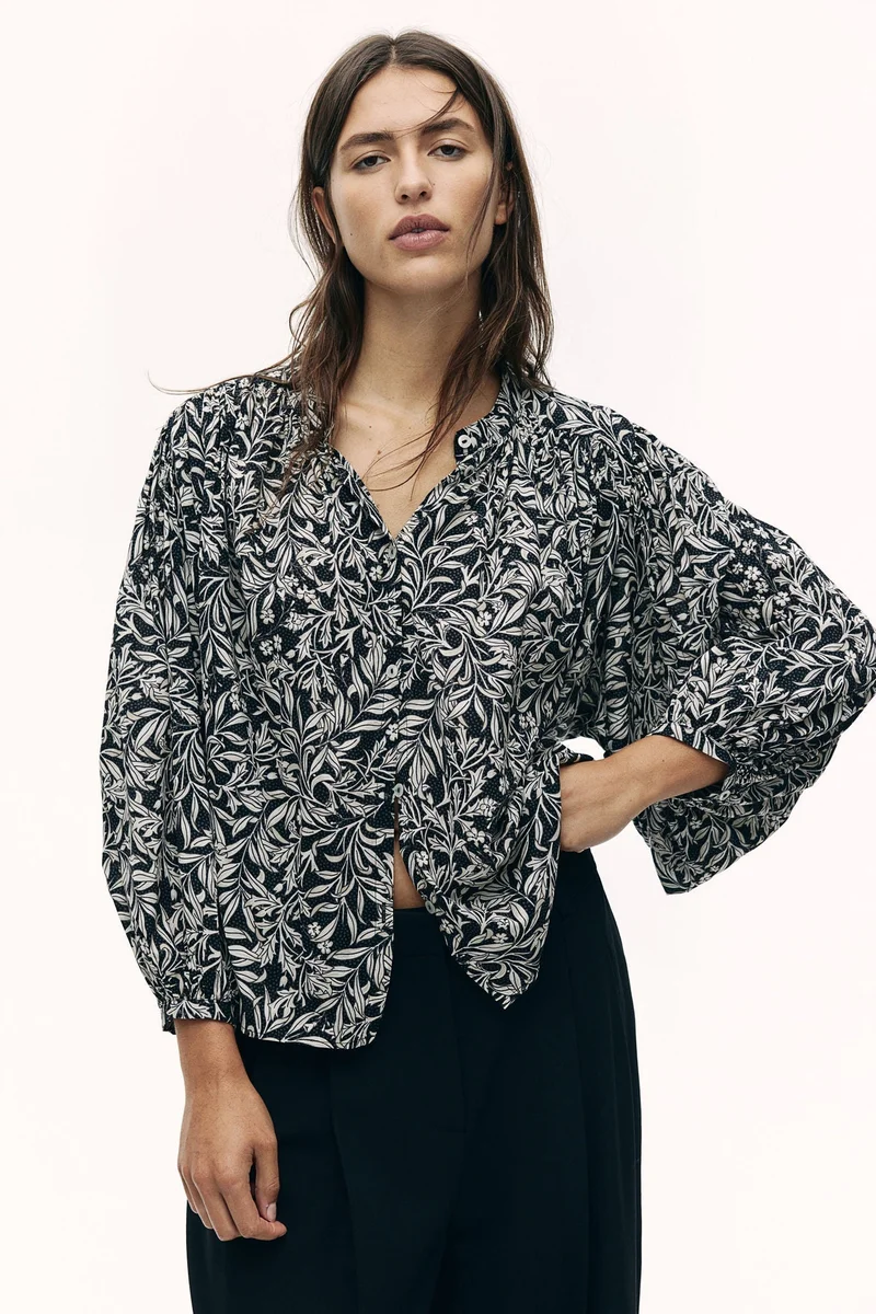 H&M Balloon-Sleeved Blouse