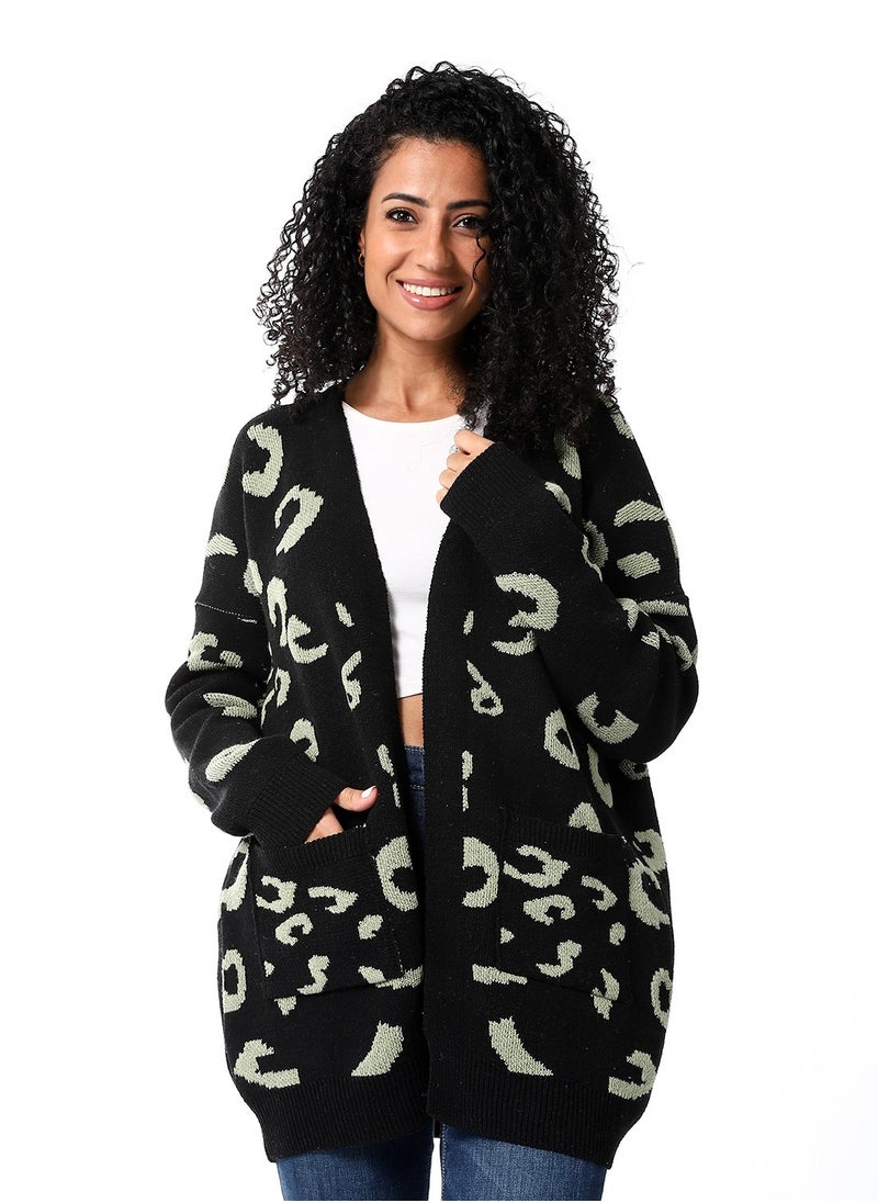 Caesar - Womens Wool Open Cardigan - Image 1