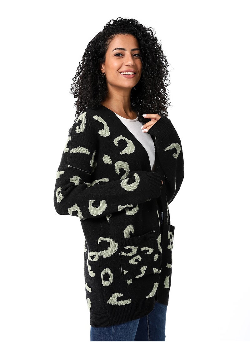 Caesar - Womens Wool Open Cardigan - Image 1