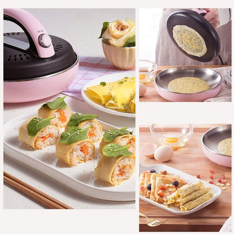 windforgecraft Electric Crepes Maker, Non-Stick Mini Pancake Machine, Automatic Temperature Control, With Metal Stent, For Perfect Crepes, Blintzes, Pancakes - Image 4