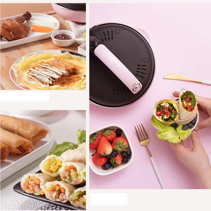 windforgecraft Electric Crepes Maker, Non-Stick Mini Pancake Machine, Automatic Temperature Control, With Metal Stent, For Perfect Crepes, Blintzes, Pancakes - Image 3