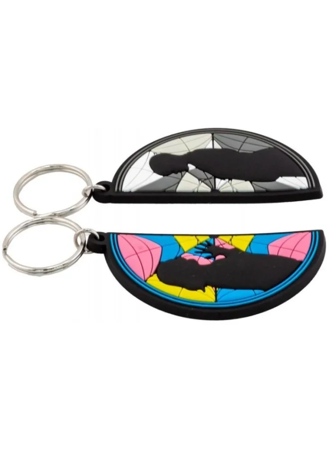 بيراميد ميدالية مفاتيح بتصميم هرم الأربعاء من بلاستيك بي في سي عبوة من قطعتين