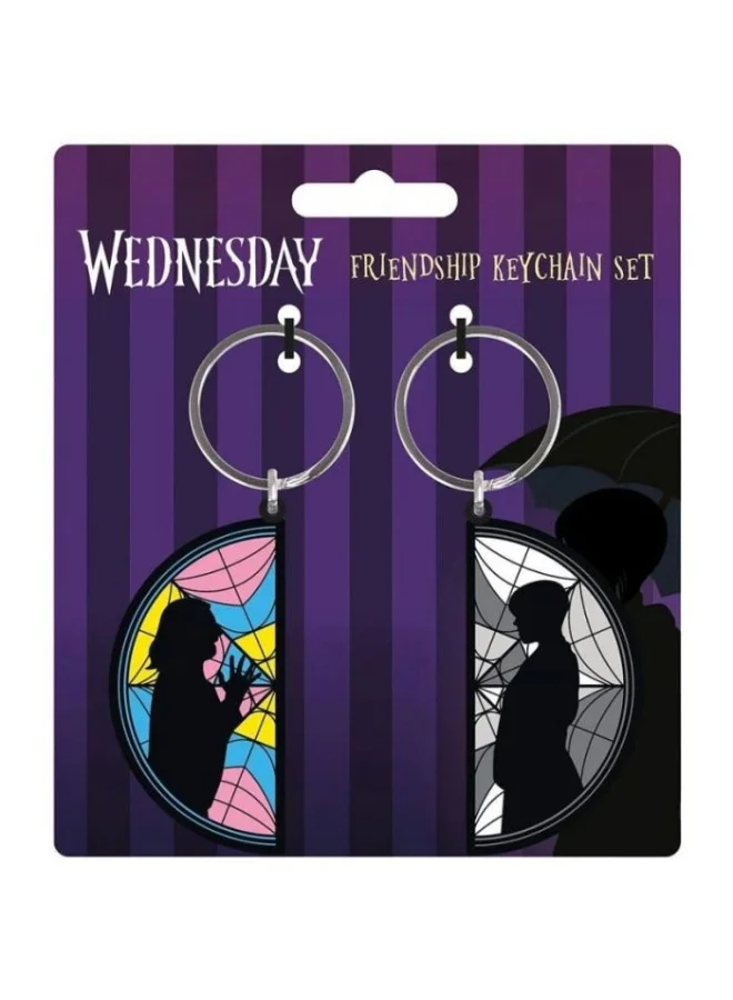 بيراميد ميدالية مفاتيح بتصميم هرم الأربعاء من بلاستيك بي في سي عبوة من قطعتين