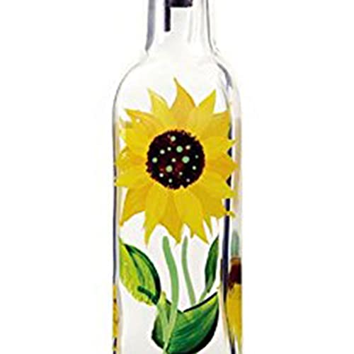 Grant Howard Glass Sunflower Oil & Vinegar Bottle - Image 3