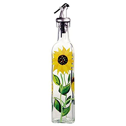 Grant Howard Glass Sunflower Oil & Vinegar Bottle - Image 5