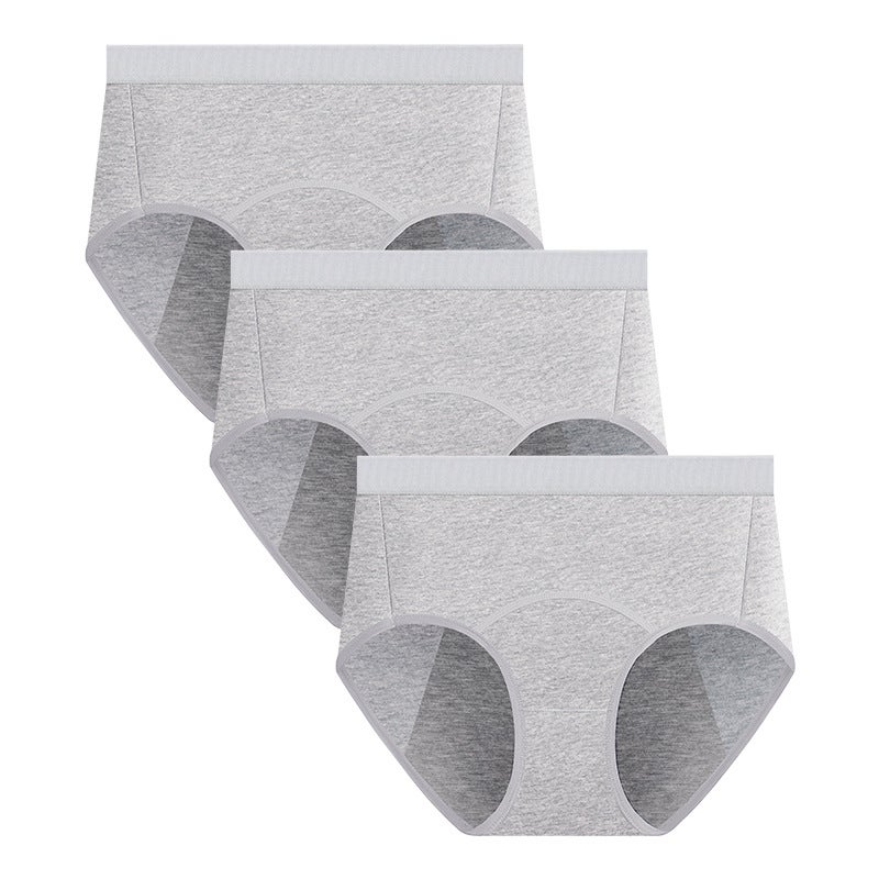 Amazon large size most pure cotton women's menstrual pants high waist anti-side leakage aunt pants breathable women's underwear color XL - Image 3