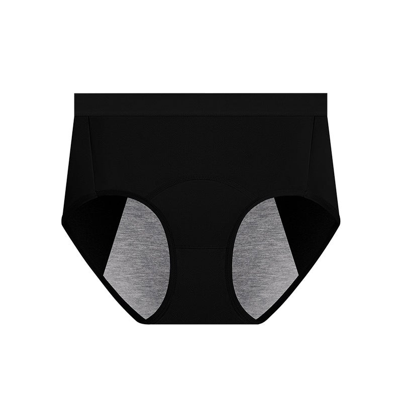 Amazon large size most pure cotton women's menstrual pants high waist anti-side leakage aunt pants breathable women's underwear color XL - Image 2