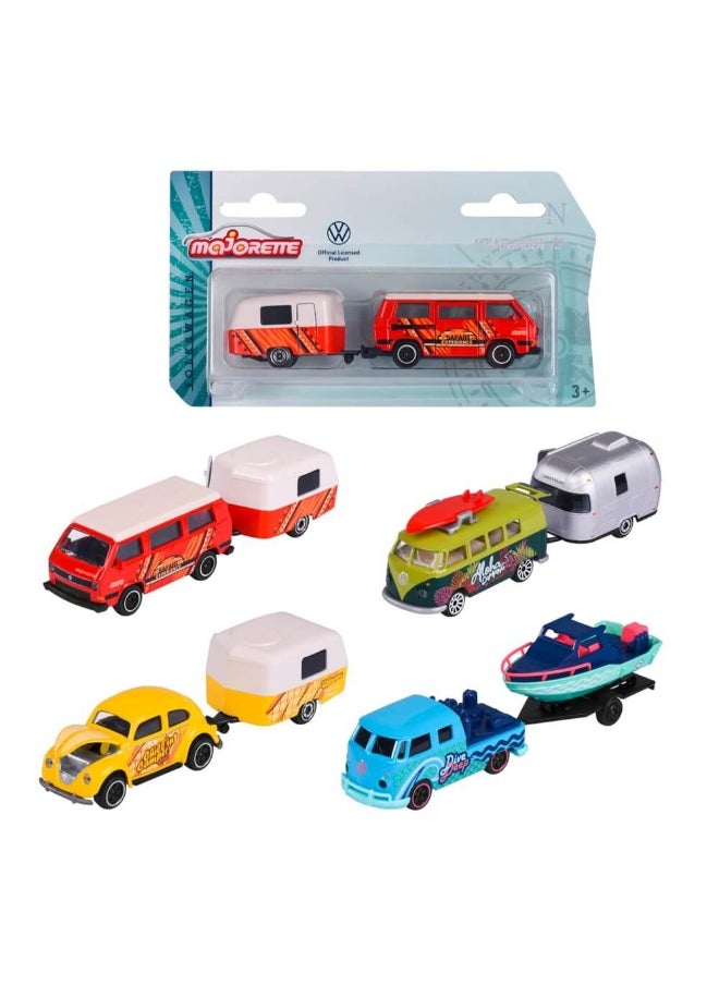 Majorette Volkswagen The Originals Vehicle with Trailer (1:64, Designs May Vary) 