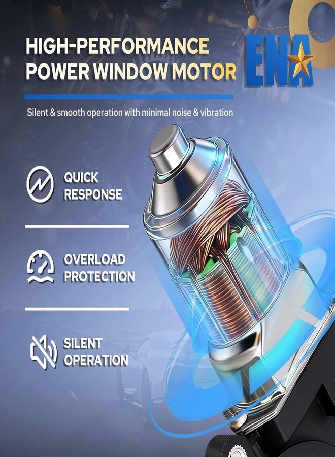 إي أن أه محرك رفع نافذة كهربائية أمامي يسار جهة السائق من ENA، متوافق مع سيارات إنفينيتي ونيسان QX56، باثفايندر، أرمادا، تيتان XD سعة 5.0 لتر و5.6 لتر، موديلات 2004-2015 و2017-2019. بديل للأرقام 80731-ZT01A و80731-9FJ0A. - Image 4