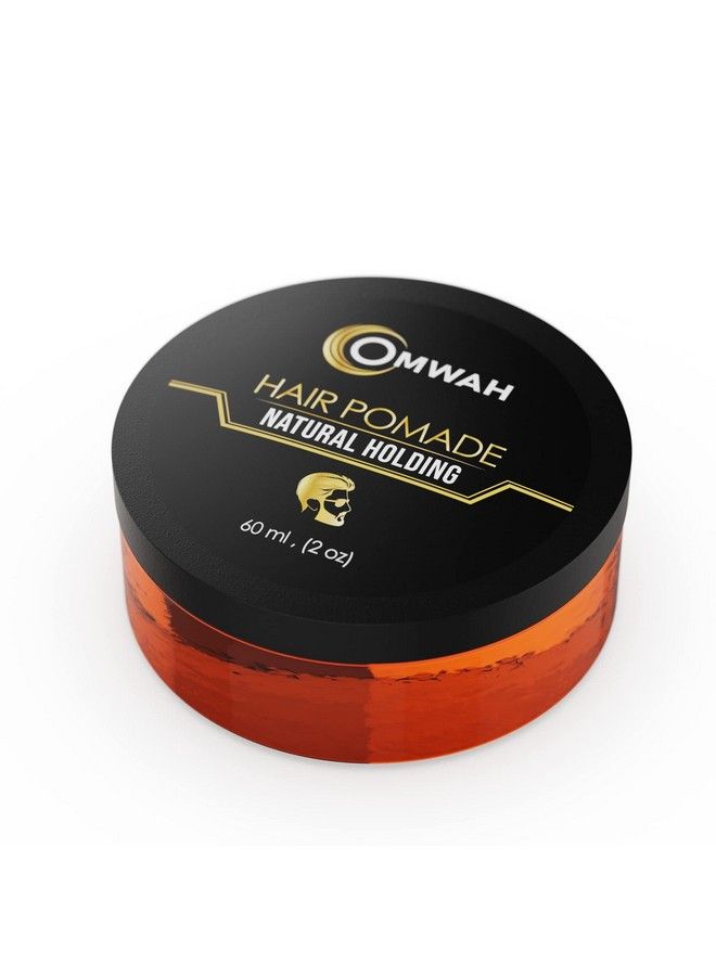 OMWAH Natural Hold Hair Pomade Add Hair Strength And Volume Long Lasting Hold And Shine Flake Free Formula Infused With Vitamins To Nourish Hair For Men And Women All Hair Styles (2Oz). - Image 1