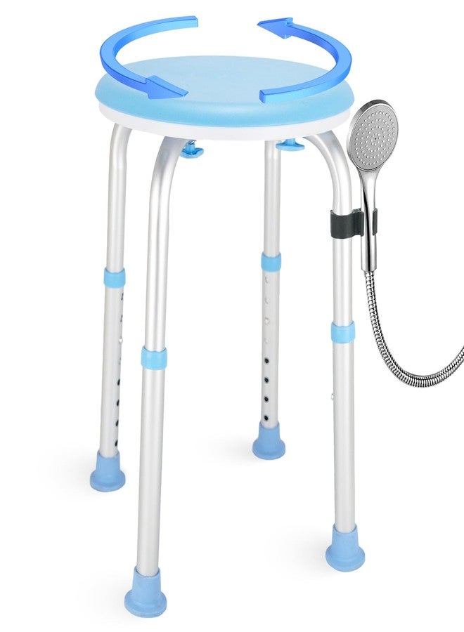 pxsulliao FSA/HSA Adjustable Swivel Bath Seat Shower Chair for Inside Shower, Shower Seat for Inside Tub Bathroom Bench Bath Chair for Elderly and Disabled,Eligible 350 lbs Adjustable Shower Stool - Image 1