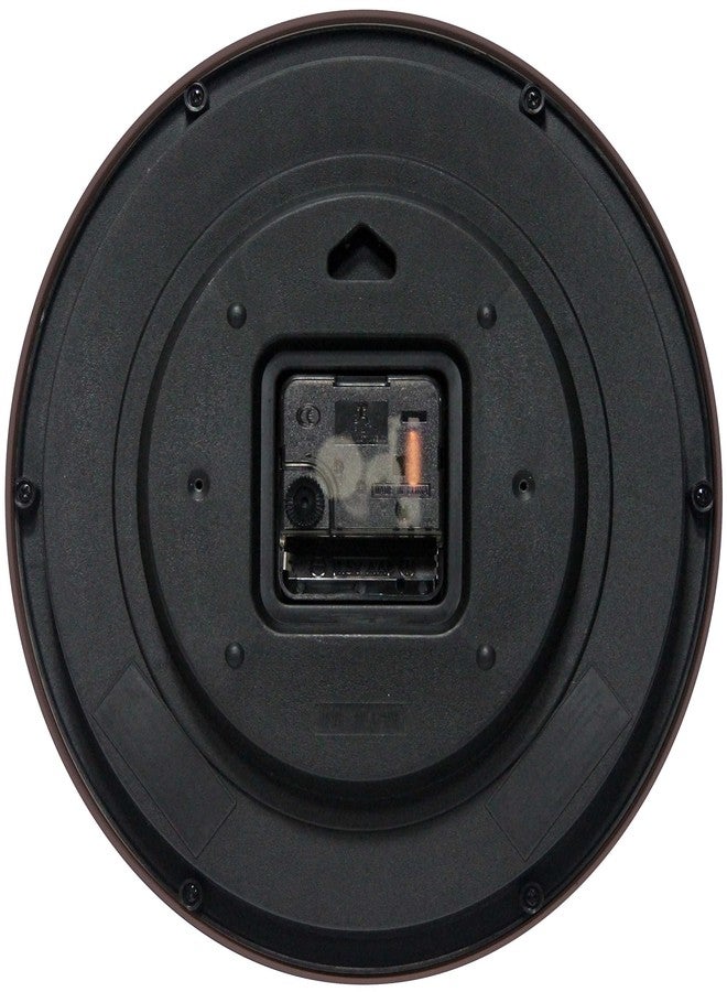 Infinity Instruments LTD. Plastic Wall Clock, Brown, 9-5/8" - Image 5