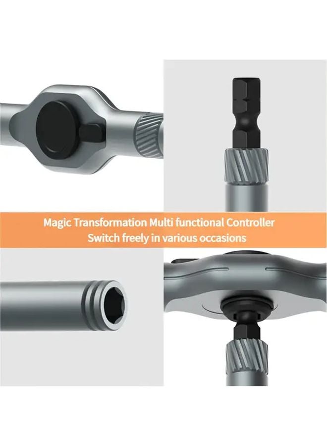 24 في 1 مجموعة مفك براغي راتشيت عالية الصلبة متعددة الوظائف أداة إصلاح منزلية - Image 3