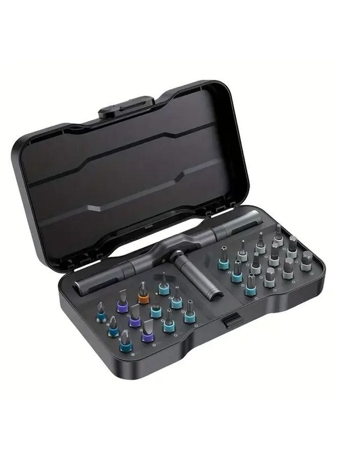 24 في 1 مجموعة مفك براغي راتشيت عالية الصلبة متعددة الوظائف أداة إصلاح منزلية - Image 1