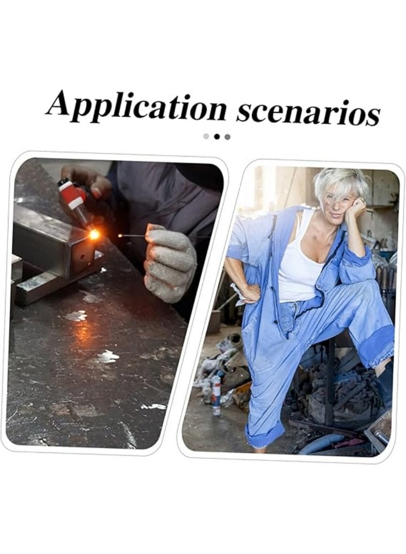 Welding Protective Sleeves – Thickened Cowhide Heat-Resistant Arm Guards for Welders, Flame-Retardant and Wear-Resistant Safety Welding Sleeves, Approx. 42cm (Pair) - Image 3