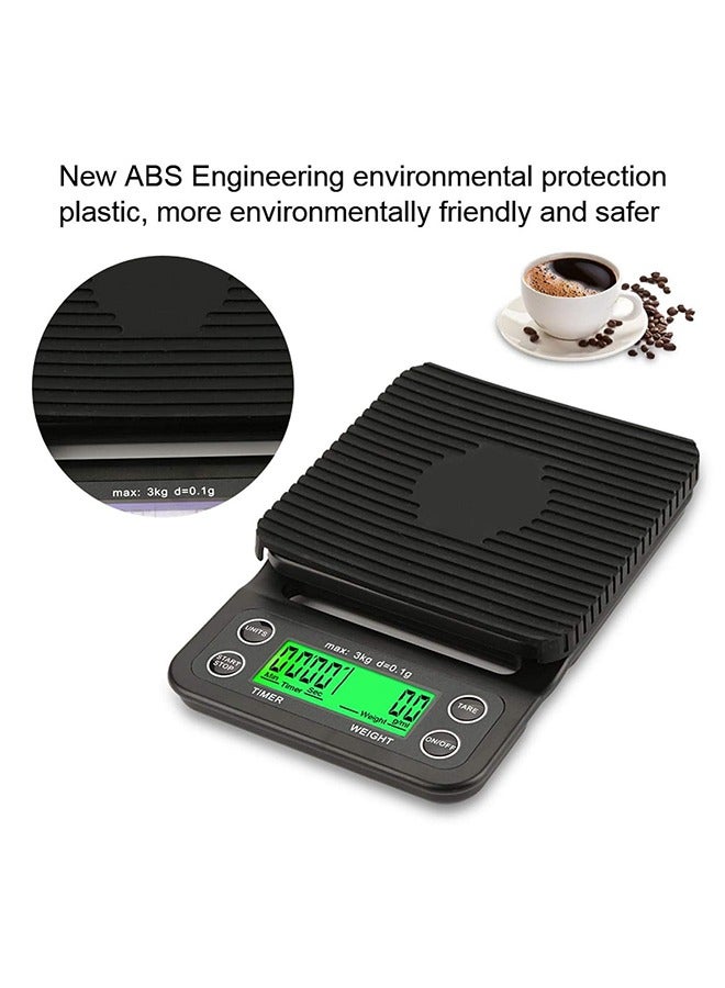 ألت موازين المطبخ الرقمية عالية الدقة لد الإلكترونية بالتنقيط القهوة غرام مقياس المطبخ مقياس الغذاء - Image 4