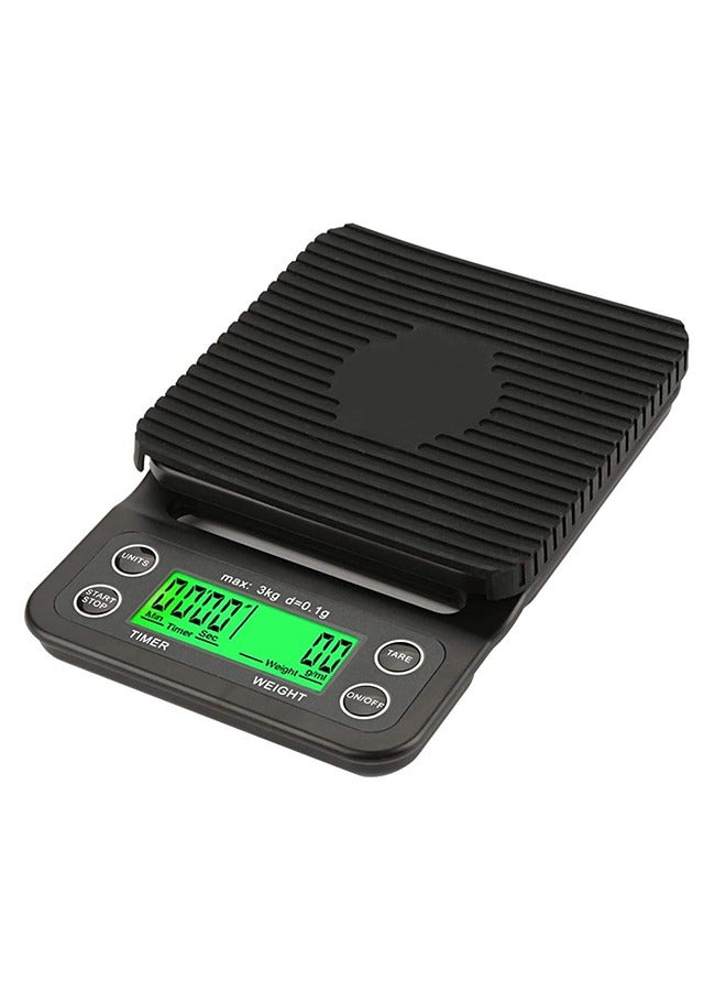 ألت موازين المطبخ الرقمية عالية الدقة لد الإلكترونية بالتنقيط القهوة غرام مقياس المطبخ مقياس الغذاء - Image 3