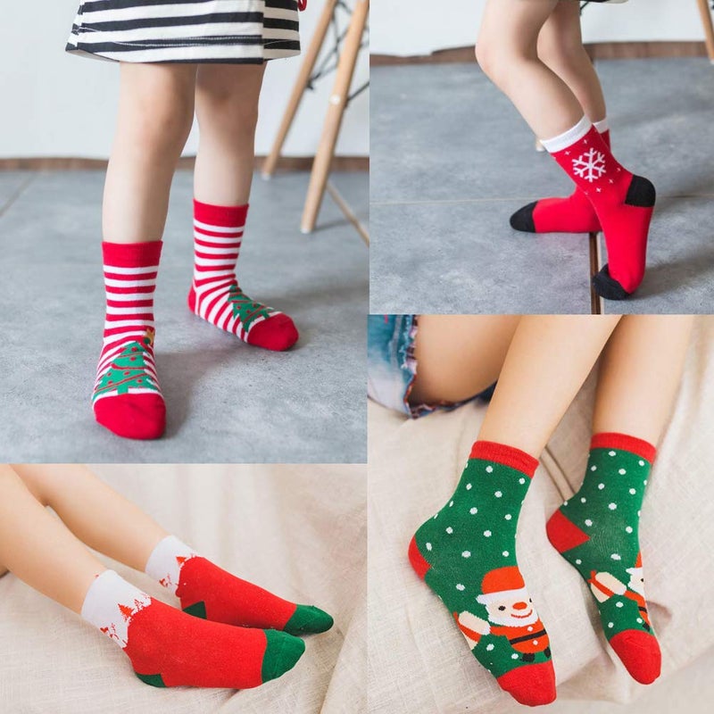LITOON Christmas Socks Children Socks Christmas Kid Socks for Kid Boy Girl 5 Pairs (S(1-3 years)) - Image 5