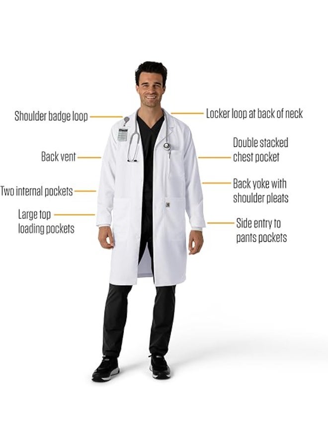 Dozen Unisex-adult Knee Length Long Lab Coat for Medical Srudents, Doctors and Pharmacy Staff Medical Scrubs Shirt,Size-SS - Image 3