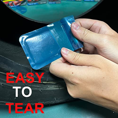 PAX 10 Pcs 60 x 110mm Rectangle Universal Tube and Tire Patches, Radial and Bias Flat Tires Punctures Repair, for Car, Truck, Tractor, Agricultural Vehicles, BMX, ATVs, Any Inflatable Rubber - Image 3