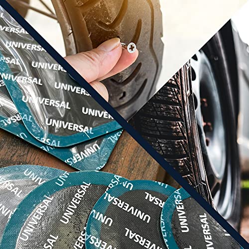 PAX 10 Pcs 60 x 110mm Rectangle Universal Tube and Tire Patches, Radial and Bias Flat Tires Punctures Repair, for Car, Truck, Tractor, Agricultural Vehicles, BMX, ATVs, Any Inflatable Rubber - Image 5