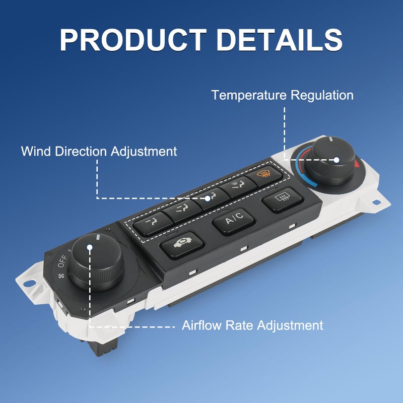 DICMIC A/C Heater Climate Control Module Compatible with 1998-2000 Honda Accord 1998-2004 Honda Odyssey Replace# 599-268, 79600-S84-A01ZA - Image 4