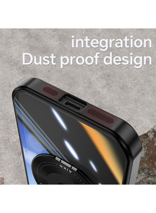 زبون جراب لهاتف iPhone 13 Pro مع حامل 360 Magsafe من الأكريليك الهجين المصنوع من مادة TPU - Image 5