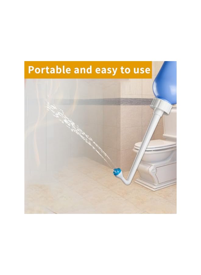 The Bros 650ml Portable Large Bidet Bottle, Handheld Shattaf, Travel Toilet Hand Spray, Retractable Nozzle Personal Wash Feminine Baby Clean Care - Image 5