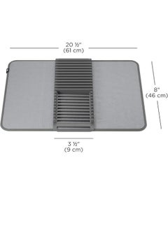 Dish Rack and Microfiber Drying Mat – Space-Saving Design Folds Up for Easy Storage, Basic Rack, Gray - pzsku/ZB5723A36B42A4FDA5568Z/45/_/1732708499/b45ebf9f-0d0c-4a23-8878-819bf33f961d