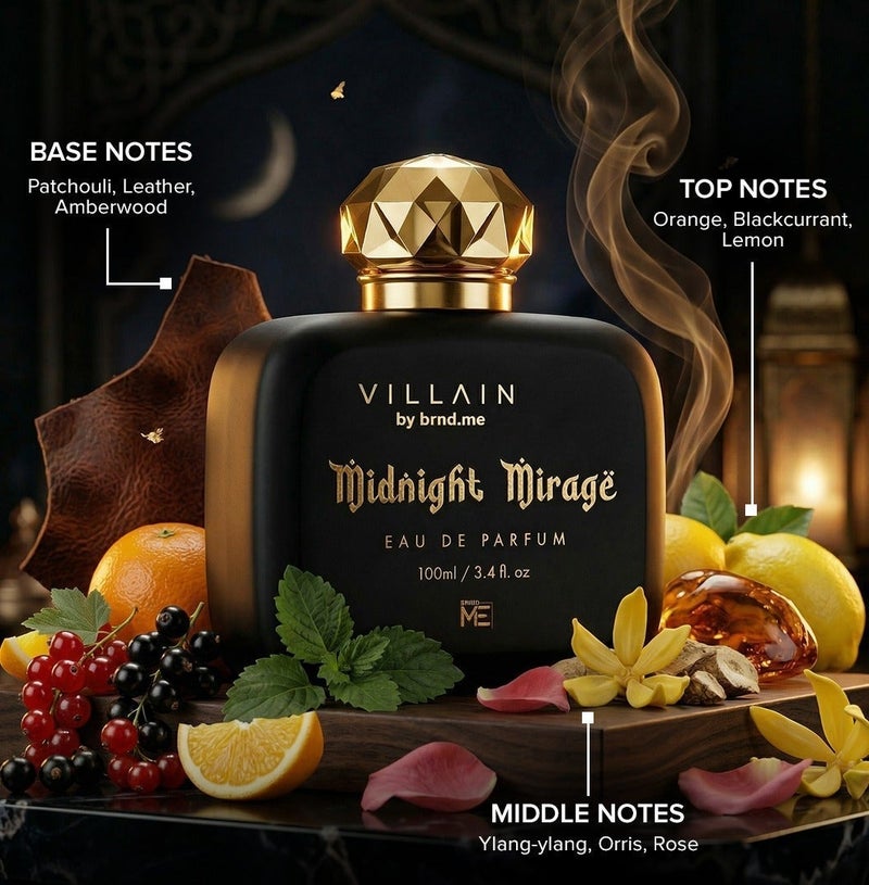 VILLAIN Midnight Mirage Eau De Parfum for Men 100ml - Image 3