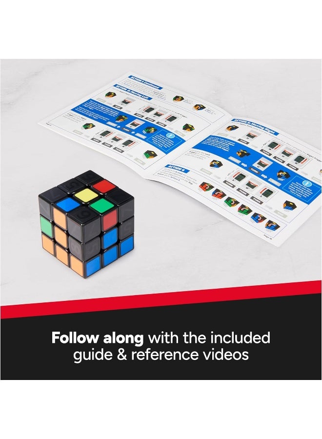 Rubik's مكعب مدرب روبيك، تعلم حل مكعب 3x3 مع ملصقات، دليل، وفيديوهات | لعبة فidget لتخفيف التوتر | لعبة فidget للكبار | هدايا صغيرة، للأعمار 8 وما فوق - Image 4