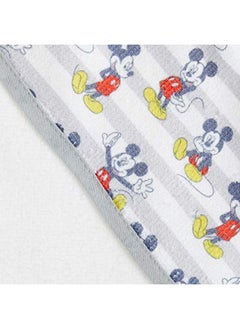 Cudlie Disney Mickey Mouse Baby Boys 2 Pack Rolled Hooded Towels On Header Card  - Image 4