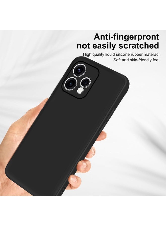 بارالونا حافظة لـ OPPO Reno15 5G، ناعمة ناعمة، غطاء سلικون سائل، غلاف مات مقاوم للإصباغات ومقاوم للأتربة مع بطانة من الألياف الدقيقة - أسود - Image 4