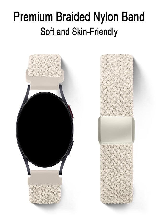 اي كي سوار AK المغناطيسي المضفر لساعات Amazfit Bip 6 / Bip 5 و Amazfit GTR 4، سوار معصم رياضي من النايلون الناعم مقاس 22 مم متوافق مع ساعات Amazfit Bip 6 / Bip 5 / GTR 4 للرجال والنساء (بإضاءة النجوم) - Image 5
