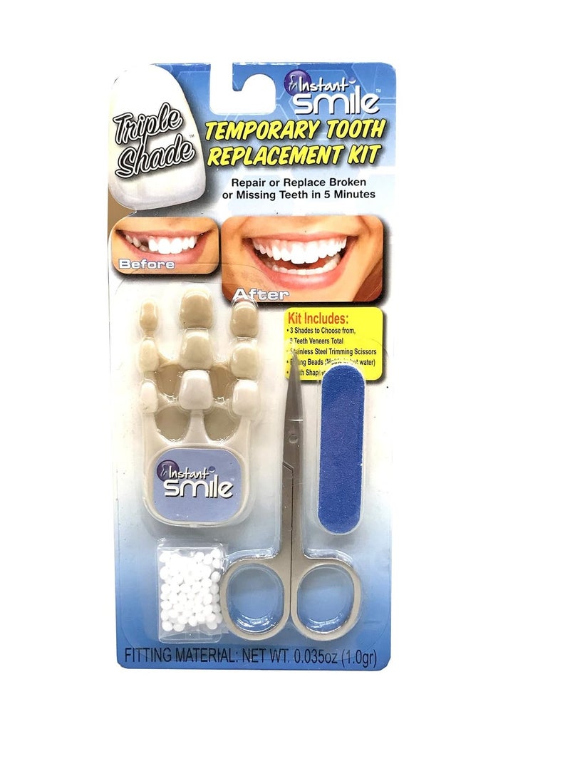 Instant Smile Instant Smile Triple Shade Temporary Tooth Kit - Replace A Missing Tooth in Just 5 Minutes!  - Image 1
