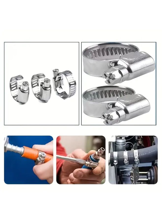 40pcs Hose Connector Kit With Stainless Steel Clamps For Plumbing Fixtures And Fuel Lines - Image 4