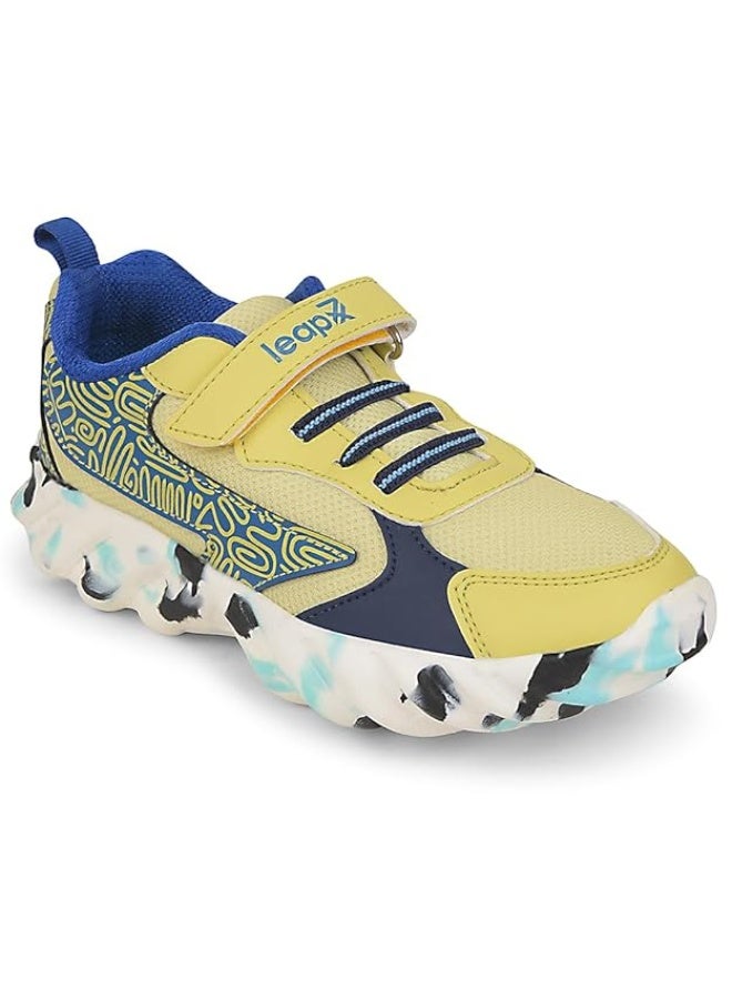 Liberty Leap7x Denial-2 Sports Non Lacing Walking Shoes for Kids with EVA Sole | Suitable for Running and Jogging | Comfortable Outsole | Lightweight Durable and Cushioned Footbed - Image 1