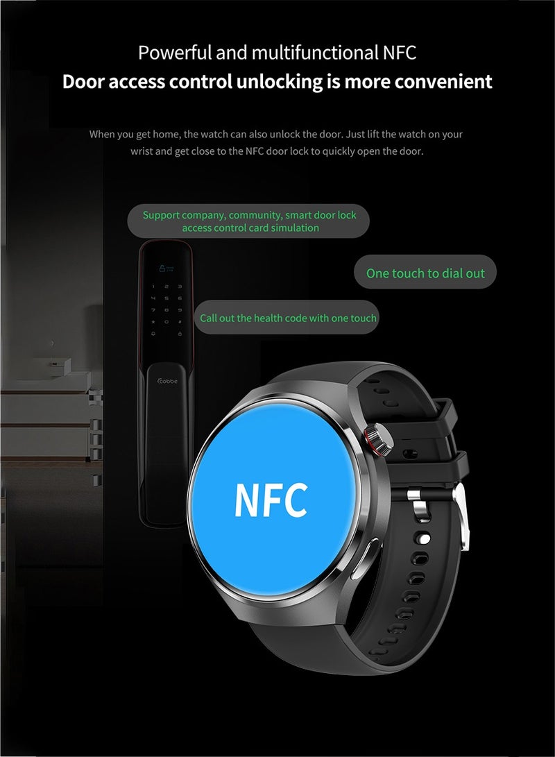 gejian Health and Fitness Smartwatch Men's And Women's Smart Watch With Bluetooth Call Fitness Tracker With Blood Pressure Blood Oxygen Tracking Heart Rate Monitor Compatible With Android And IOS Blac  - Image 4