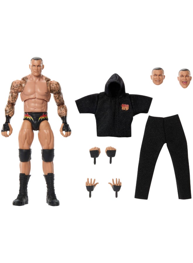 WWE Mattel WWE Ultimate Edition Action Figure & Accessories Set, Randy Orton 6-inch Collectible with Swappable Heads & Hands, 30 Articulation Points​ - Image 1