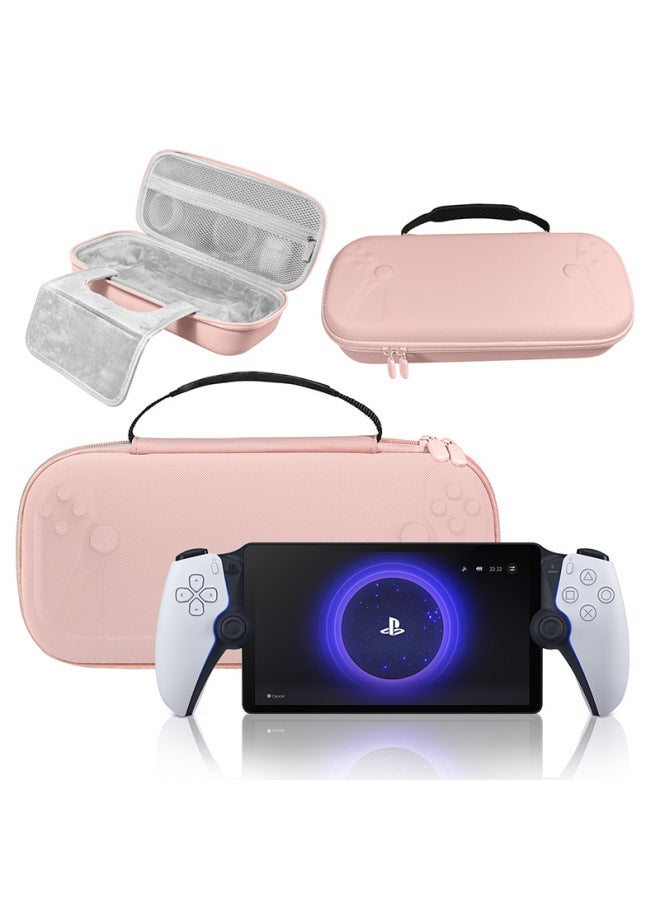 Loquat For Sony PlayStation Portal Handset Hard Pack PS5 Streaming Portable Storage Bag High Quality-Model:Pu High-end Powder (fixed Hand Rope + Bracket Inner Support)  - Image 4