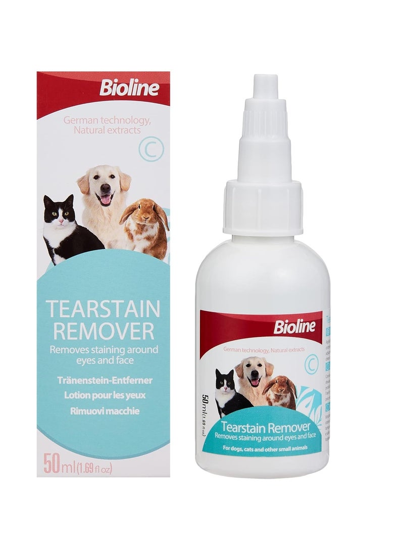 Bioline 2Pc Tearstain Remover For Dogs And Cats 50Ml