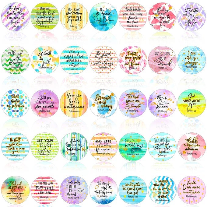 35 PCS INSPIRATIONAL BIBLE VERSE FRIDGE MAGNETS MOTIVATIONAL CHRISTIAN REFRIGERATOR MAGNETS RELIGIOUS SCRIPTURE REFRIGERATOR DECORATION LOCKER INSPIRED FAITHFUL GIFT FOR HOME KITCHEN OFFICE