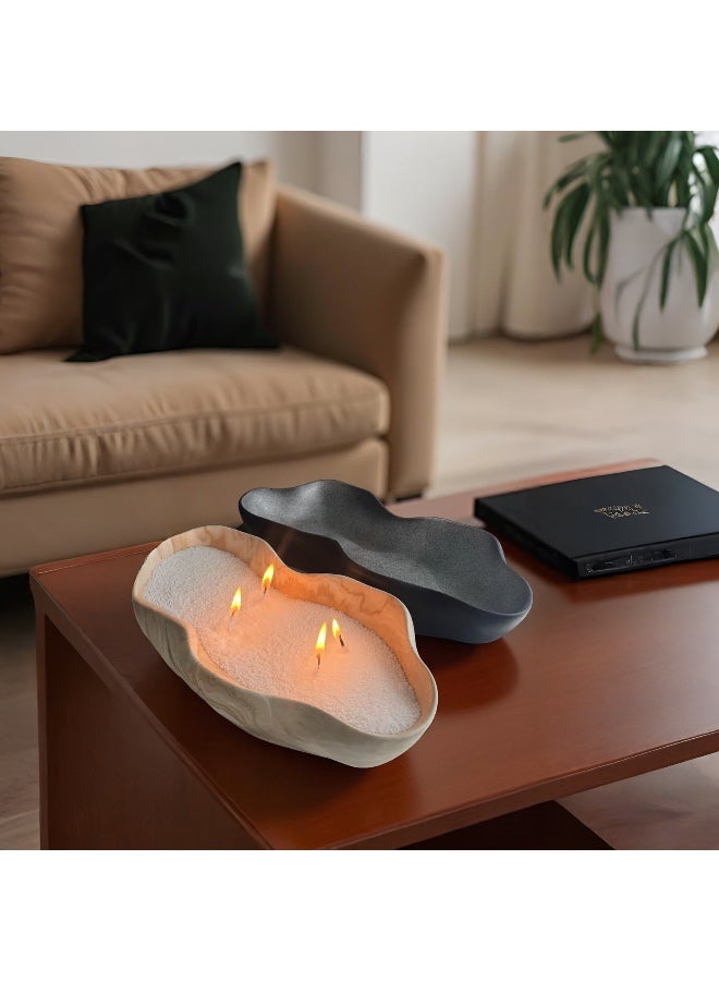 Irregular Sand Wax Candle Tray - Image 2