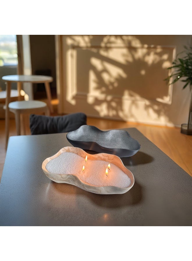 Irregular Sand Wax Candle Tray - Image 5