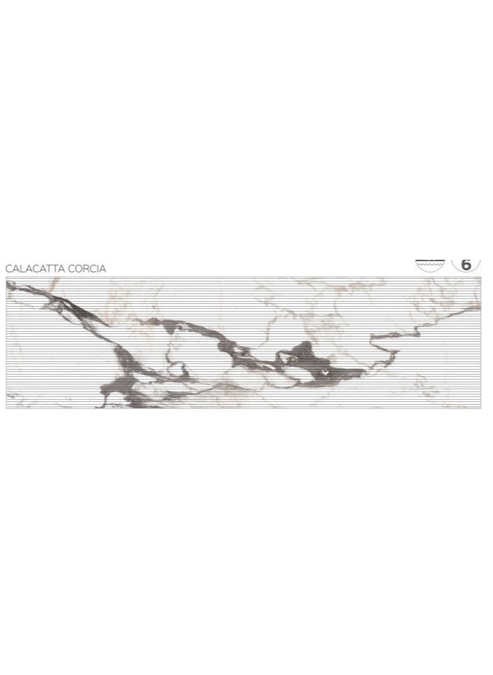 SOMANY Calacatta Corchia 26 Shape Floor Tile - 800x2600mm, 15mm Thickness, 2.08 SQM - Luxury Marble Look Floor Tile, High-Quality Ceramic Tile for Flooring, Elegant Flooring Solution  - Image 2