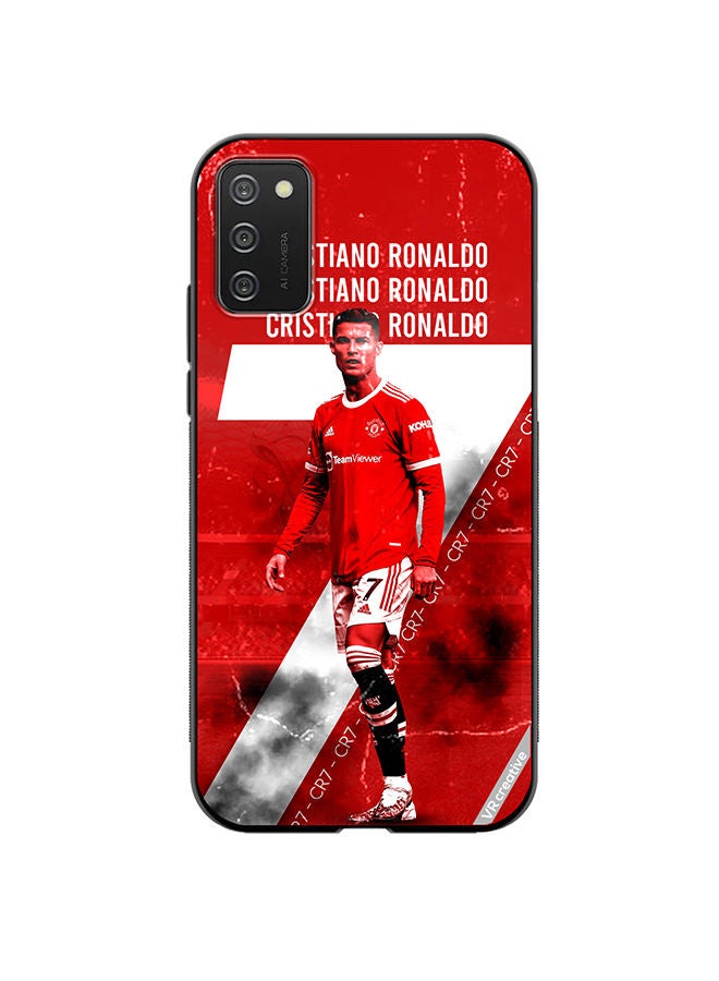 VR CREATIVE Protective Case Cover For Samsung Galaxy A02s Cr7 Design Multicolour - Image 1